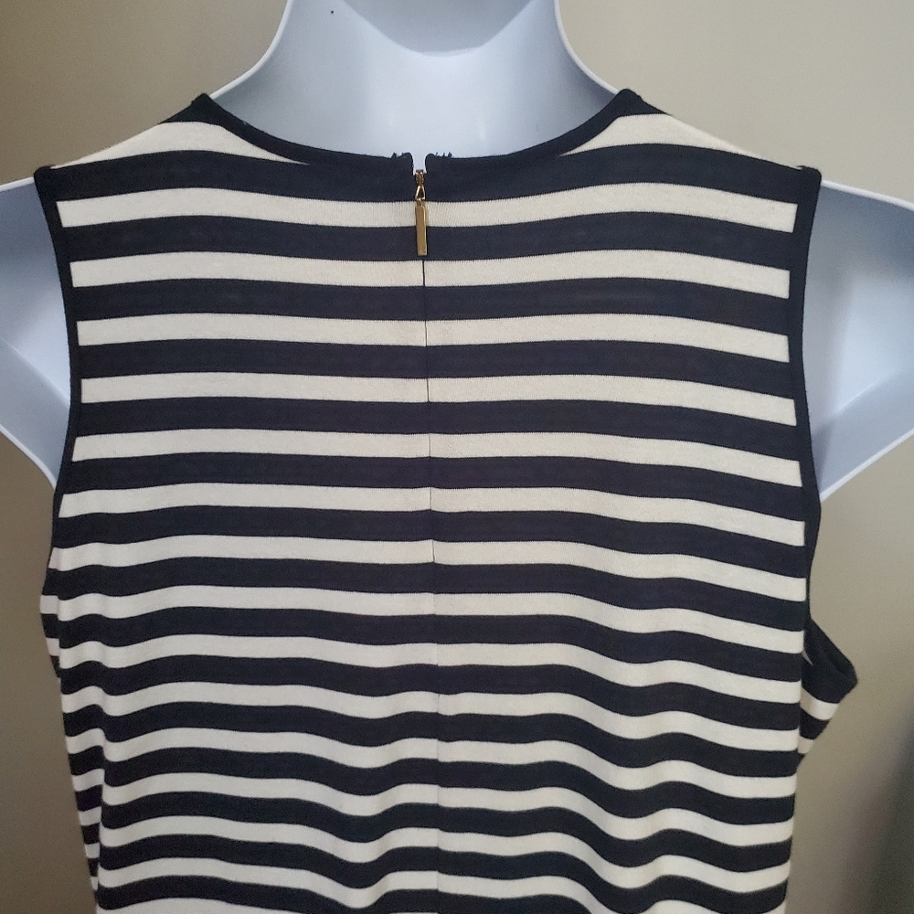 LAUREN RALPH LAUREN STRIPED RUFFLED DRESS - Picture 4 of 7